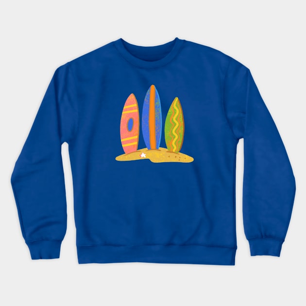 Surfs-Up Crewneck Sweatshirt by Alexandra Franzese